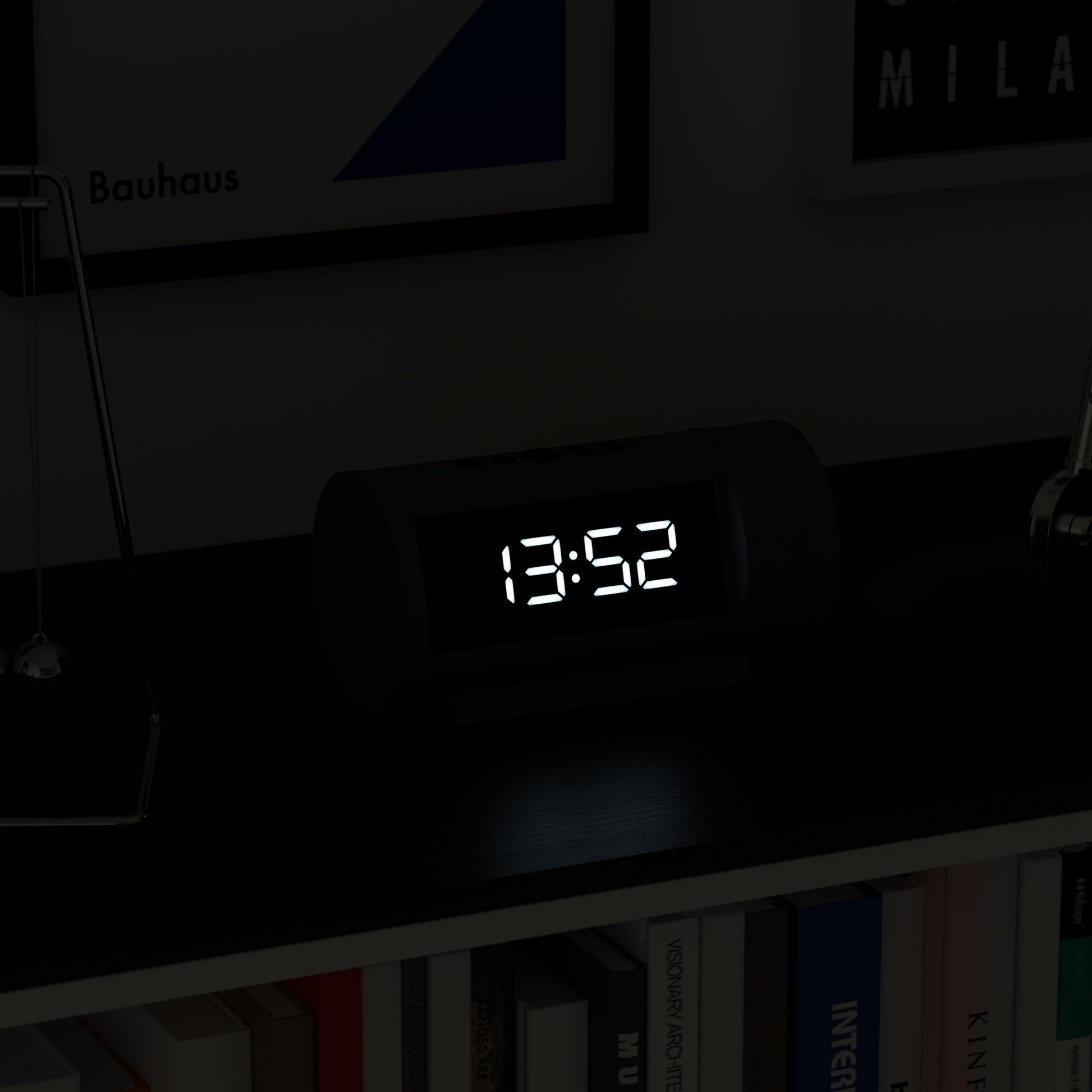 Newgate Pil Led Alarm Clock Black