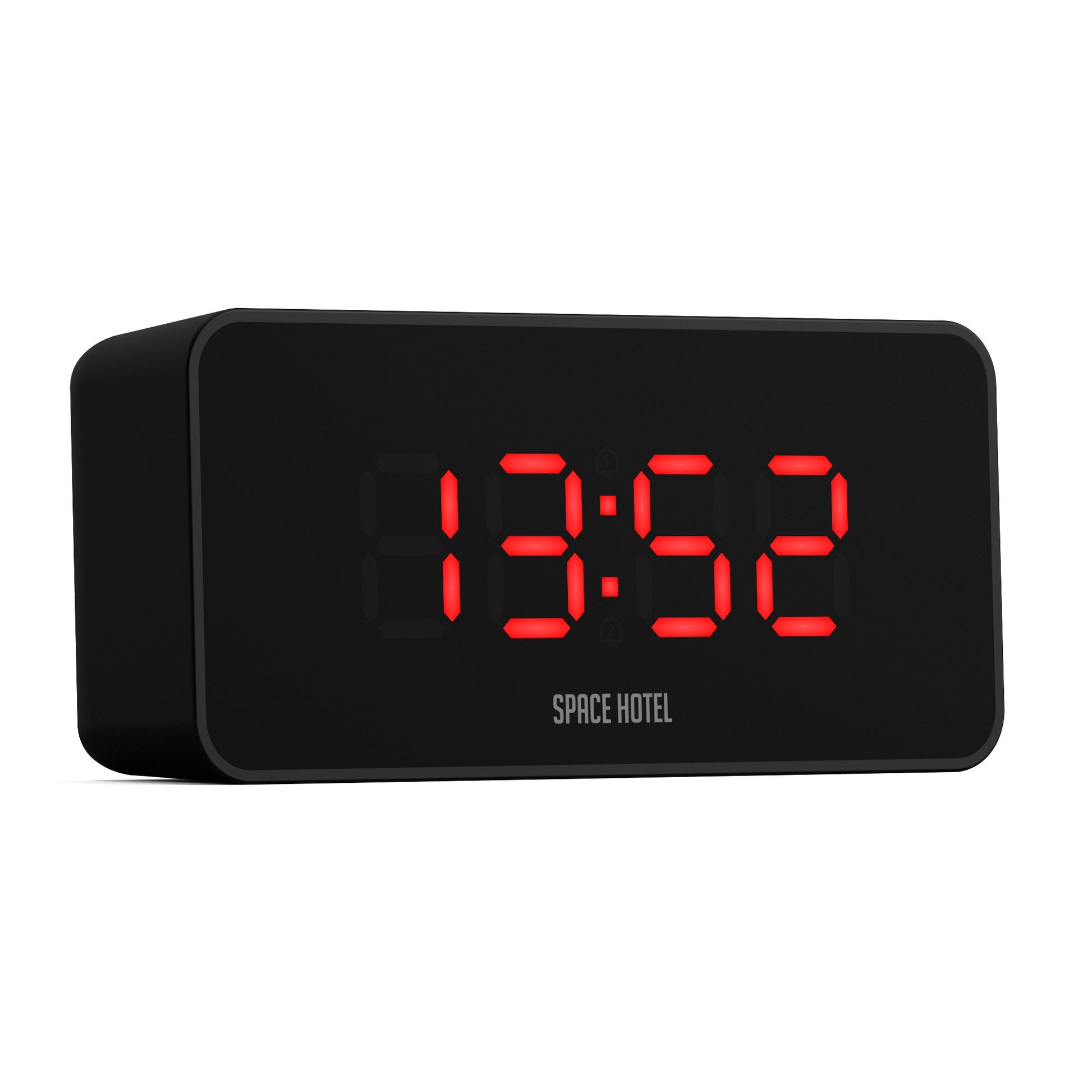 Newgate Space Hotel Hypertron Alarm Clock Black Case - Black Lens - Red Led