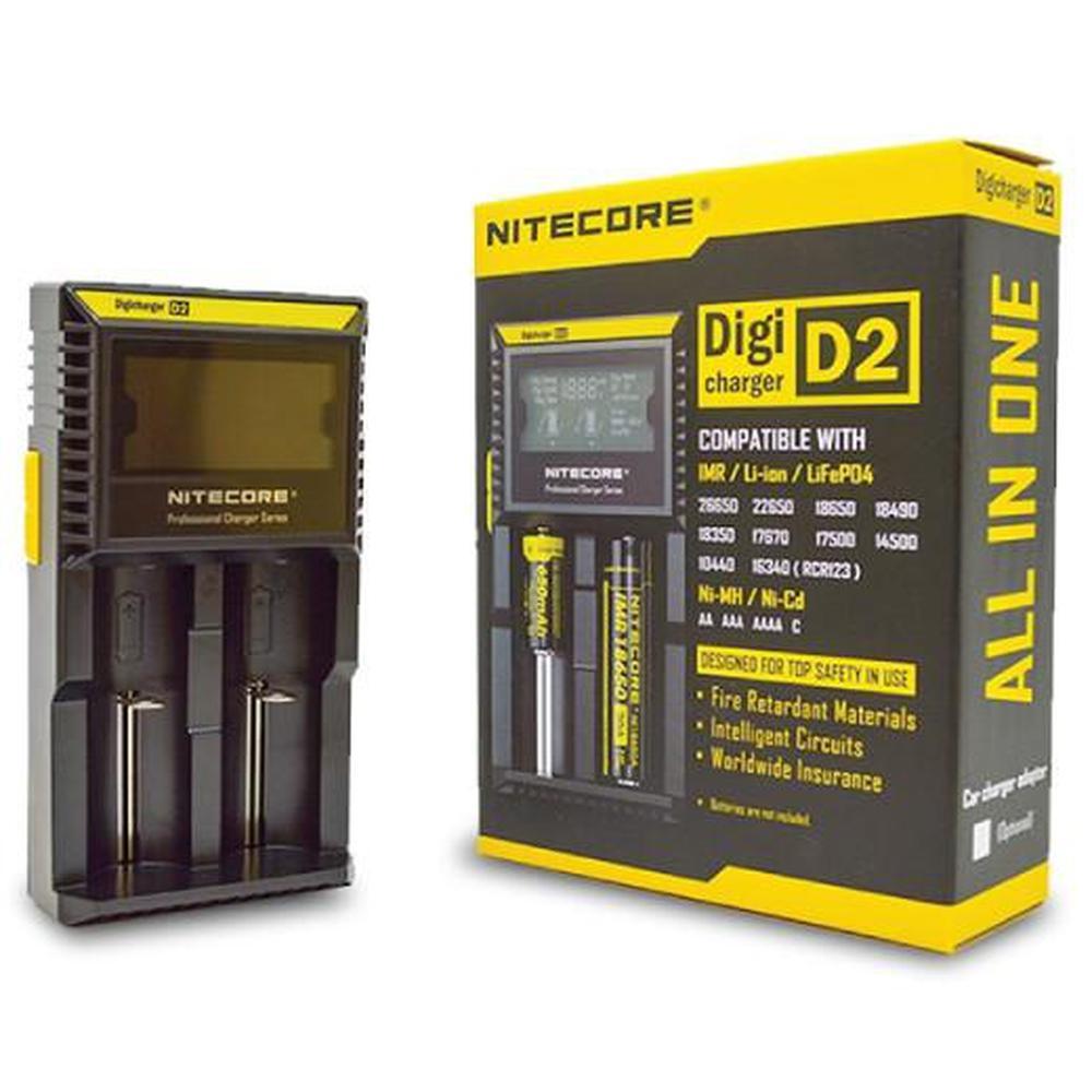 Nitecore D2 D4 Digicharger - Battery Charger - Lithium Li Ion Smart Electric