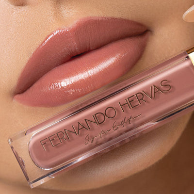 Nude 6 (Deep Rosy Nude) Lip Shine Argan Gloss by Fernando Hervas