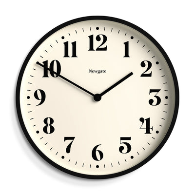 Newgate Number Two Wall Clock Matte Black