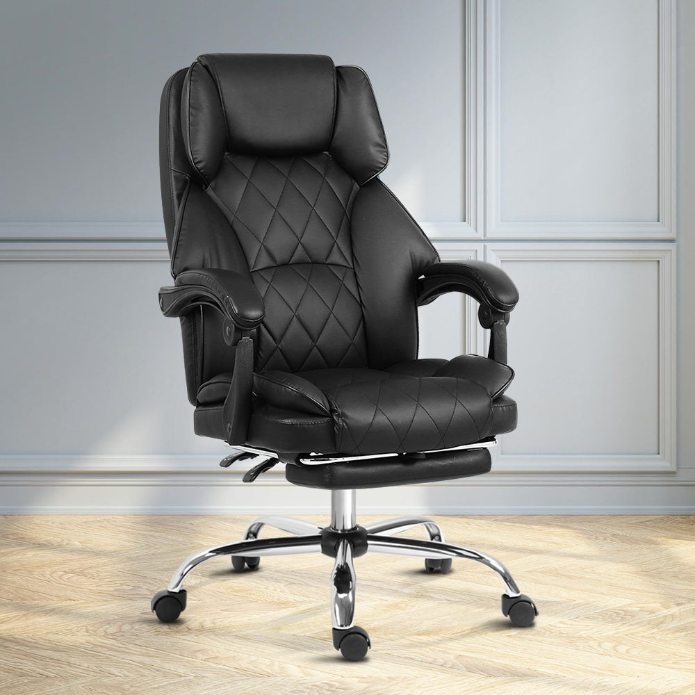 Artiss Office Chair Gaming Computer Executive Chairs Leather Seat Recliner