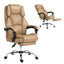 Artiss Executive Office Chair Leather Footrest Espresso