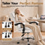Artiss Executive Office Chair Leather Recliner White