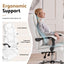 Artiss Executive Office Chair Leather Recliner White