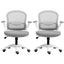 Artiss 2x Mesh Office Chair Computer Gaming Desk Chairs Work Study Mid Back Grey