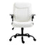 Artiss Office Chair Leather Computer Executive Chairs Gaming Study Desk White