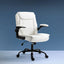 Artiss Office Chair Leather Computer Executive Chairs Gaming Study Desk White