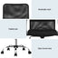 Artiss 2x Mesh Office Chair Mid Back Black