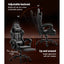Artiss Gaming Office Chair Executive Computer Leather Chairs Footrest Grey