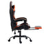 Artiss Gaming Office Chair Executive Computer Leather Chairs Footrest Orange