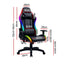 Artiss Gaming Office Chair RGB LED Lights Computer Desk Chair Home Work Chairs