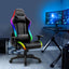 Artiss Gaming Office Chair RGB LED Lights Computer Desk Chair Home Work Chairs