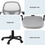 Artiss 2x Mesh Office Chair Computer Gaming Desk Chairs Work Study Mid Back Grey