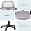 Artiss 2x Mesh Office Chair Computer Gaming Desk Chairs Work Study Mid Back Grey