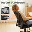 Artiss Mesh Office Chair Mid Back Black