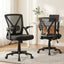 Artiss Mesh Office Chair Mid Back Black