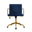 Caraway Velvet Office Chair Royal Blue