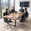 Artiss Office Chair Conference Chairs PU Leather Low Back Black