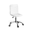 Artiss Office Chair Computer Desk Gaming Chairs PU Leather Low Back White