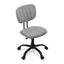 Artiss Armless Office Chair with Wheels, Ergonomic 360° Swivel Home Office Desk Chair, Height Adjustable Computer Task Chair with Fabric Back and Seat for Small Space, Grey