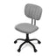 Artiss Armless Office Chair with Wheels, Ergonomic 360° Swivel Home Office Desk Chair, Height Adjustable Computer Task Chair with Fabric Back and Seat for Small Space, Grey