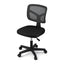 Artiss Armless Office Chair with Wheels, Ergonomic 360° Swivel Home Office Desk Chair, Height Adjustable Computer Task Chair with Fabric Back and Seat for Small Space, Black