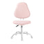 Artiss Armless Office Chair Ergonomic Soft Fleece Height Adjustable Vanity Desk Chair Pink