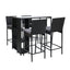 Gardeon Outdoor Bar Set Table Stools Furniture Dining Chairs Wicker Patio Garden