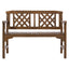 Gardeon Wooden Garden Bench 2 Seat Patio Furniture Timber Outdoor Lounge Chair Natural