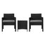 Gardeon Patio Furniture Outdoor Bistro Set Dining Chairs Setting 3 Piece Wicker