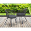 Gardeon Outdoor Patio Chair and Table - Black