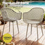 Gardeon 4PC Outdoor Dining Chairs PP Lounge Chair Patio Furniture Garden Coffee
