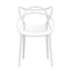 Gardeon 4PC Outdoor Dining Chairs PP Portable Stackable Chair Patio Furniture White