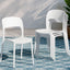 Gardeon 4PC Outdoor Dining Chairs Stackable PP Patio Chair Garden Furniture White
