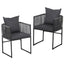 Gardeon 2PC Outdoor Dining Chairs Woven Rope Chair Patio Furniture Garden Steel