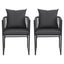 Gardeon 2PC Outdoor Dining Chairs Woven Rope Chair Patio Furniture Garden Steel