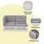 Gardeon 4 Seater Outdoor Sofa Set 5PCS Table Chair Set Garden Patio Furniture