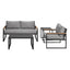 Gardeon Outdoor Sofa Set 3-Seater Corner Modular Lounge Setting Steel