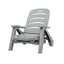 Gardeon Sun Lounger Folding Lounge Chair Wheels Patio Outdoor Furniture Grey