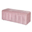 Artiss Storage Ottoman Blanket Box 103cm Velvet Pink