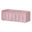 Artiss Storage Ottoman Blanket Box Velvet Chest Toy Foot Stool Couch Bed Pink