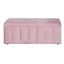 Artiss Storage Ottoman Blanket Box 103cm Velvet Pink