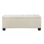 Artiss Storage Ottoman Blanket Box 97cm Linen Beige