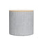 Artiss Storage Ottoman Blanket Box 40cm Linen Round Grey