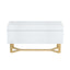 Artiss Storage Ottoman Blanket Box Criss-cross Linen White