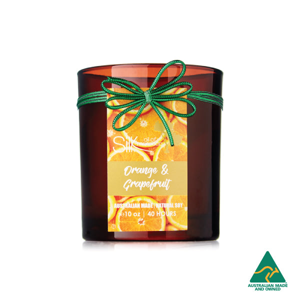 Orange & Grapefruit - Amber Natural Soy Candle