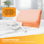 Portable Bathtub and Wireless Pump - Inflatable Foldable Collapsible Adult Tub Orange