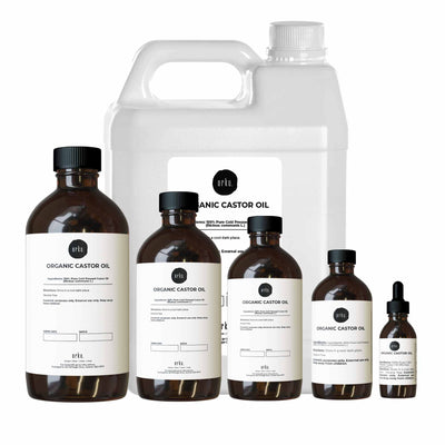 Organic Castor Oil - Hexane Free Cold Pressed Anti Oxidant Skin Hair Care