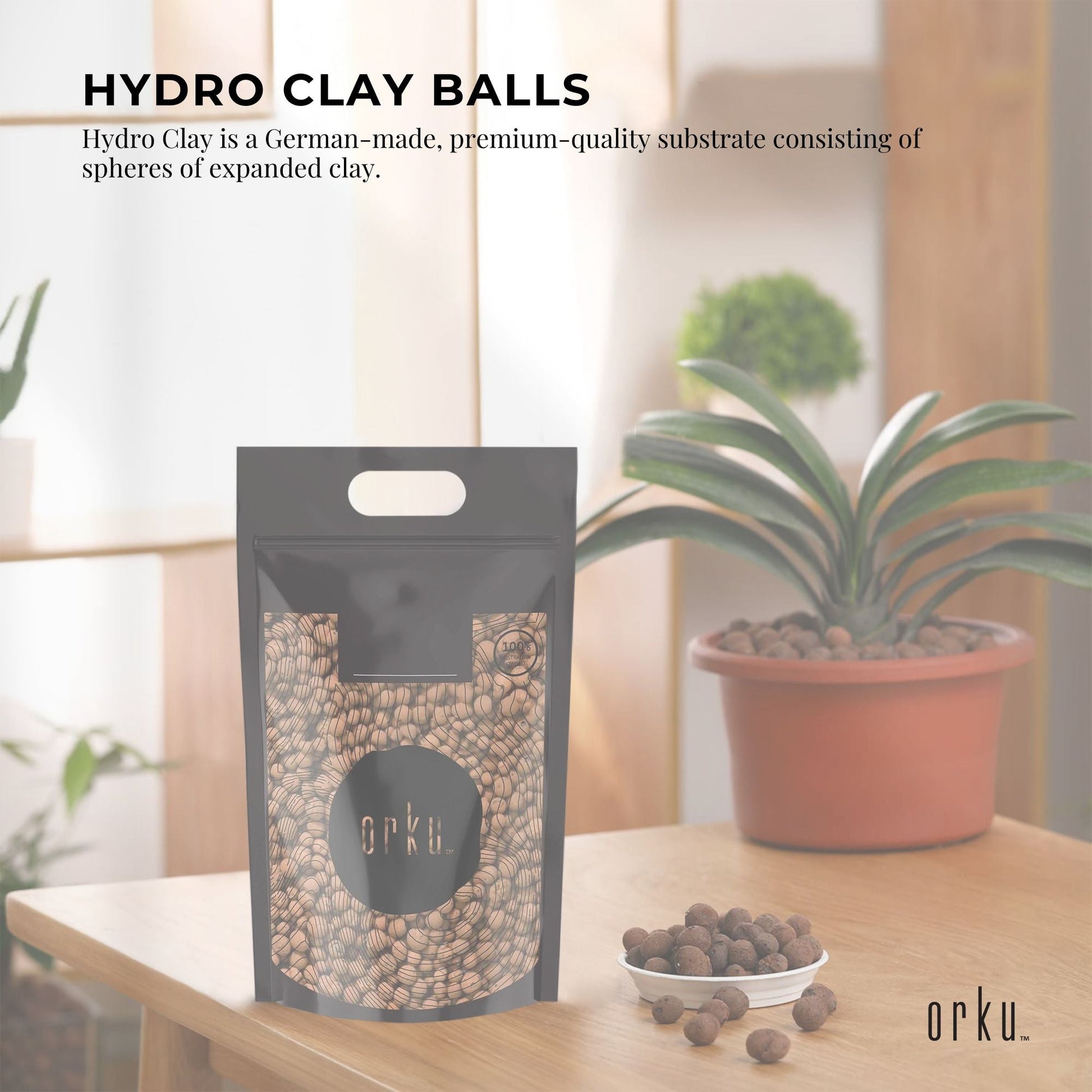 Organic Hydro Clay Balls - Premium Hydroponic Expanded Plant Growing Medium Bulk